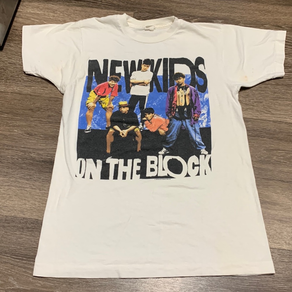 Vintage New Kids On The Block 1990 t-shirt - Picture 1 of 9